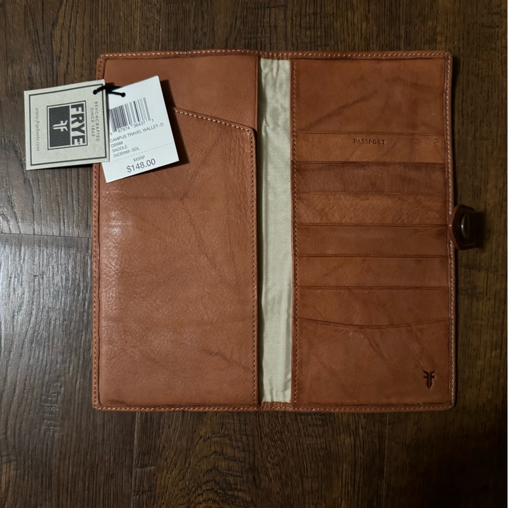 Frye Campus Travel Wallet NWT
